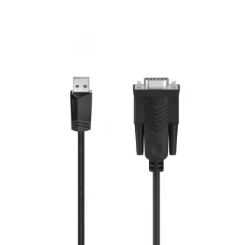 Hama 00200622 jadakaabel Must 1,5 m Sub-D USB-A