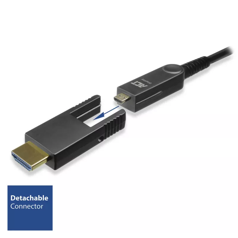 ACT 15 meetrit HDMI High Speed 4K Active Optical kaabel eemaldatava pistikuga v2.0 HDMI-A-pistik - HDMI-A-pistik