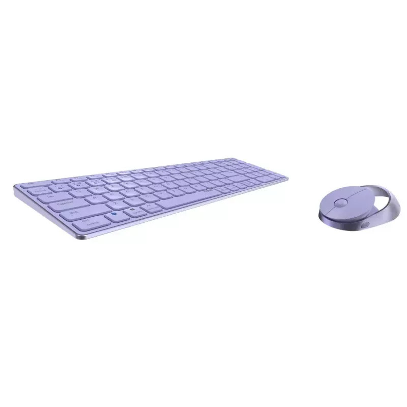 Rapoo 9750M klaviatuur hiirega juhtmevaba Bluetooth QWERTZ Saksa Lilla