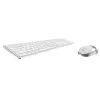 Rapoo 9850M klaviatuur ja hiir komplektis Home RF Wireless Bluetooth QWERTZ saksa valge