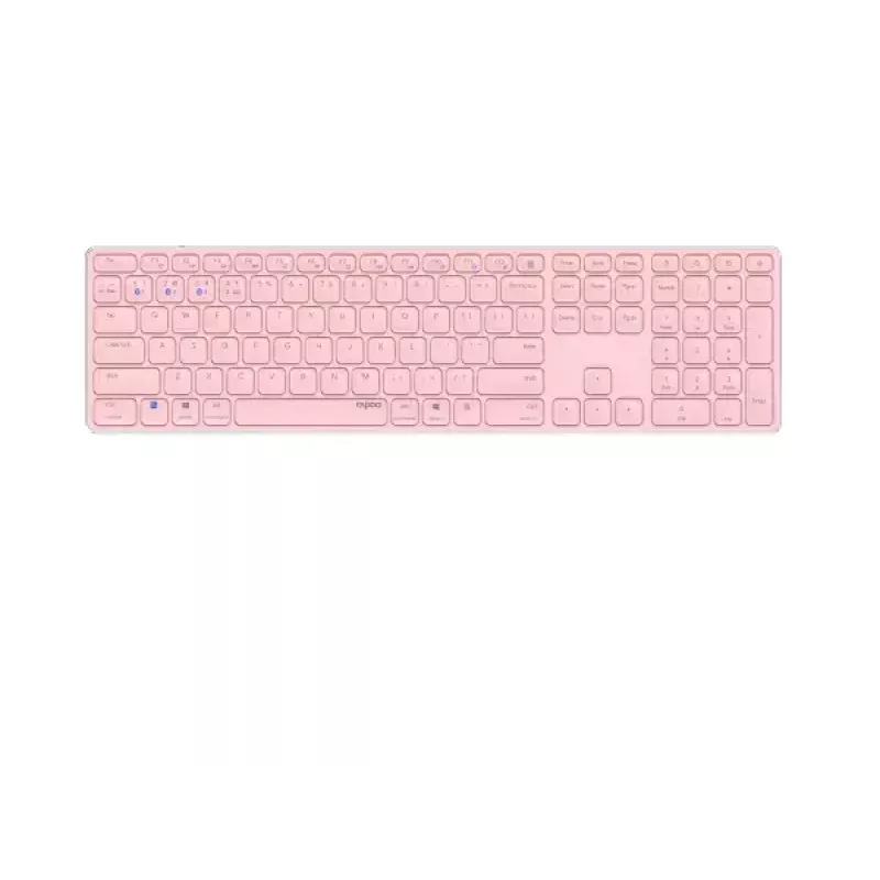 Rapoo E9800M klaviatuur juhtmevaba Bluetooth QWERTZ saksa roosa