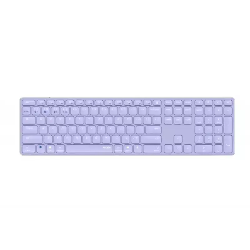Rapoo E9800M klaviatuur juhtmevaba Bluetooth QWERTZ saksa lilla