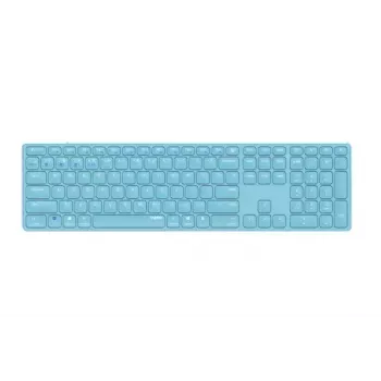 Rapoo E9800M klaviatuur Kodu RF-juhtmevaba Bluetooth QWERTZ Saksa Sinine