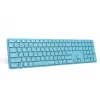 Rapoo E9800M klaviatuur Kodu RF-juhtmevaba Bluetooth QWERTZ Saksa Sinine