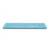 Rapoo E9800M klaviatuur Kodu RF-juhtmevaba Bluetooth QWERTZ Saksa Sinine
