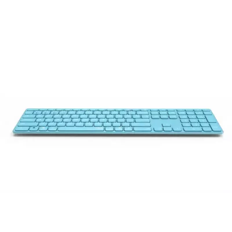 Rapoo E9800M klaviatuur Kodu RF-juhtmevaba Bluetooth QWERTZ Saksa Sinine
