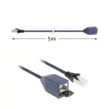 ACT sinine 5 m LSZH SFTP CAT6A MPTL pikenduskaabel takerdumisvastase kaitsega RJ45-pistikuga
