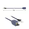 ACT sinine 7 meetrit LSZH SFTP CAT6A MPTL pikenduskaabel turvalukkudega RJ45-pistikutega