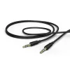 Audio kaabel Hama Flexi-õhuke 1.5m 3.5mm isane-isanele Must
