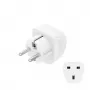 Hama 00223459 toitepistiku adapter Type E/F hübriid Type G (UK) Valge