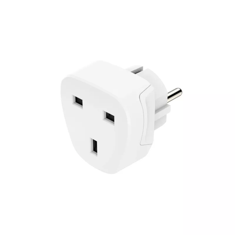 Hama 00223459 toitepistiku adapter Type E/F hübriid Type G (UK) Valge