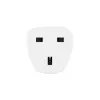 Hama 00223459 toitepistiku adapter Type E/F hübriid Type G (UK) Valge