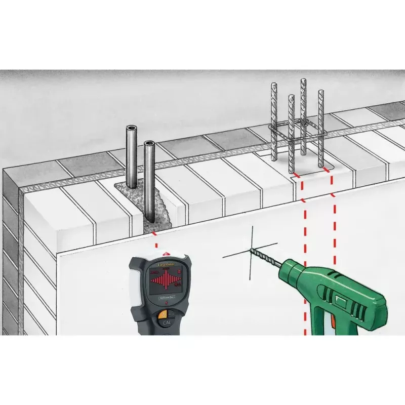 Laserliner MultiScanner Plus digitaalne mitmikdetektor Raudmetall Pinge all kaabel Metall Värviline metall Puit
