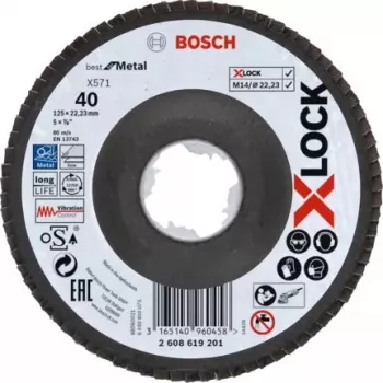 Lihvketas Bosch X-LOCK X571 BEST FOR METAL Teras