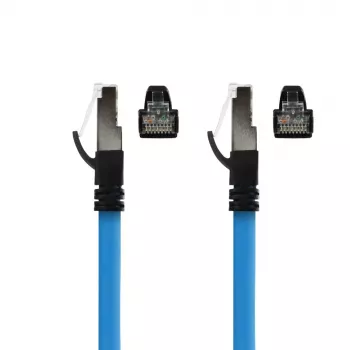 ACT tööstuslik võrgukaabel 3,00 m RJ45 isane RJ45 isasele Cat6A must sinine