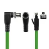 ACT Industrial 3.00 meetrit andurikaabel M12D 4-kontaktiline isane nurga all RJ45 isasele, Superflex Xtreme TPE kaabel, varjestatud