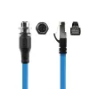 ACT Industrial 5.00 meetrit Sensorikaabel M12X 8-pin emane šassii RJ45-le, Superflex SF/UTP TPE kaabel, varjestatud