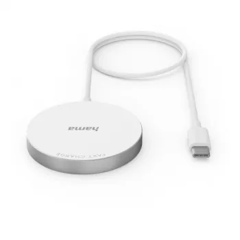 Hama MagCharge FC15 Mobiiltelefon, Nutitelefon Valge USB Juhtmevaba laadimine Kiirlaadimine Siseruumides