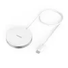 Hama MagCharge FC15 Mobiiltelefon, Nutitelefon Valge USB Juhtmevaba laadimine Kiirlaadimine Siseruumides