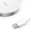 Hama MagCharge FC15 Mobiiltelefon, Nutitelefon Valge USB Juhtmevaba laadimine Kiirlaadimine Siseruumides