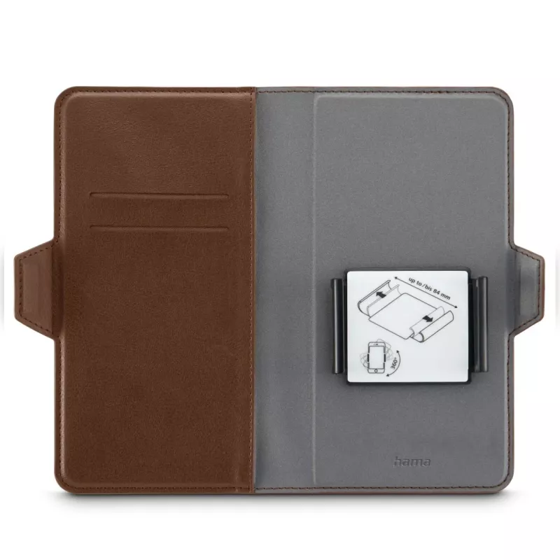 Hama 00118895 mobiiltelefoni ümbris 15.5 cm (6.1 tolli) Folio Pruun