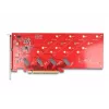 DeLOCK PCI Express x16 kaart 4-le sisemisele NVMe M.2 Key M 110 mm ümberlülitus