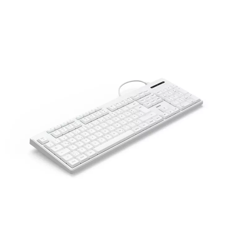 Hama CK-200 klaviatuur Kodu/Kontor USB QWERTZ Saksa Valge