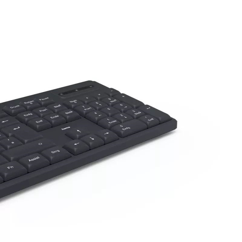 Hama WK-200 klaviatuur Kodukontor RF juhtmevaba QWERTZ Saksa Must