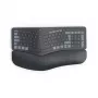 Hama WK-900 Ergo klaviatuur Kodu/Kontor RF traadita + Bluetooth QWERTZ German Must, Sinine, Tumehall