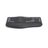 Hama WK-900 Ergo klaviatuur Kodu/Kontor RF traadita + Bluetooth QWERTZ German Must, Sinine, Tumehall