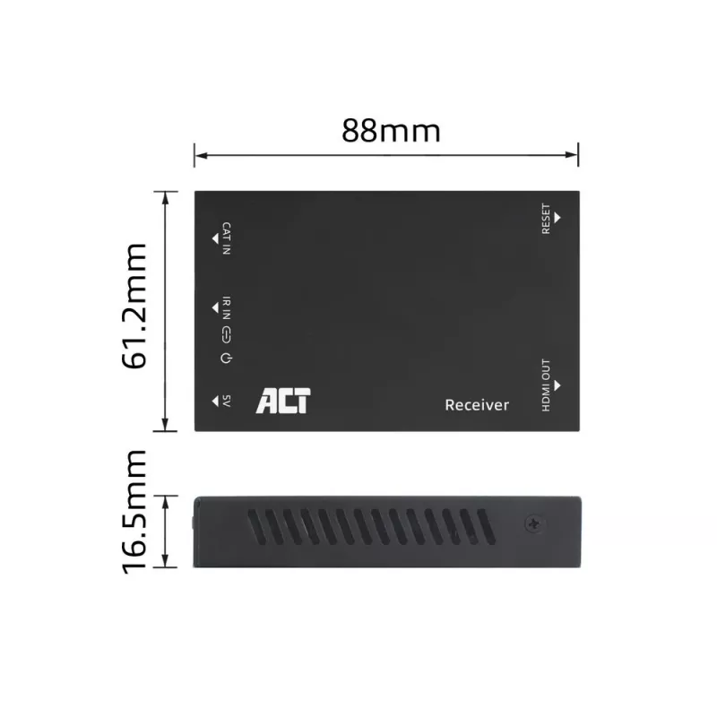 Vastuvõtja ACT AC7853 HDMI üle CATx — HDMI-signaali vastuvõtja üle Etherneti võrgu kuni 150 m