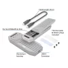ACT USB 40Gbps M.2 2280 NVMe / PCIe SSD ümbris, tööriistavaba
