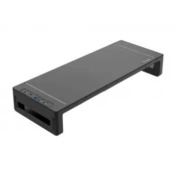Monitorialus EQUIP Ergonomic Monitor Stand with USB (USB-A x4, USB-C x1), eraldiseisev, 25 kg, must