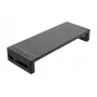 Monitorialus EQUIP Ergonomic Monitor Stand with USB (USB-A x4, USB-C x1), eraldiseisev, 25 kg, must