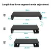 Monitorialus EQUIP Ergonomic Monitor Stand with USB (USB-A x4, USB-C x1), eraldiseisev, 25 kg, must