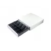 Kassaaparaadi sahtel EQUIP 351011, manuaalne/automaatne POS-sahtel, 4 rahatähtede / 8 mündipesaga, metall, valge, 420×405×110 mm