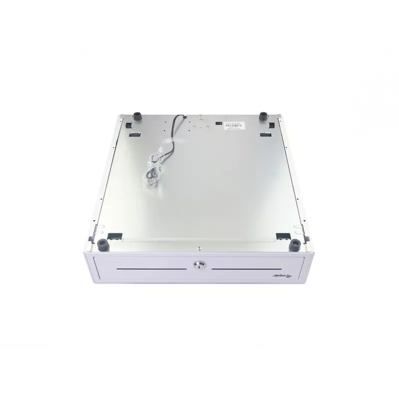 Kassaaparaadi sahtel EQUIP 351011, manuaalne/automaatne POS-sahtel, 4 rahatähtede / 8 mündipesaga, metall, valge, 420×405×110 mm