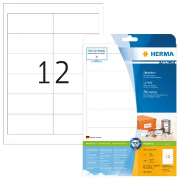Isekleepuv printerisilt HERMA Labels Premium A4 97x42,3 mm