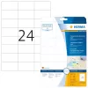 Labels transparent matt A4 HERMA 70x37 mm 600 pcs