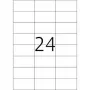 Labels transparent matt A4 HERMA 70x37 mm 600 pcs