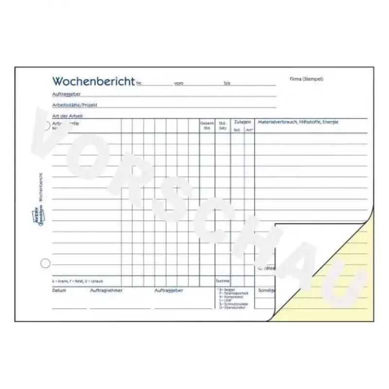 Accounting form/book A5 Avery 1311 50 lehekülge