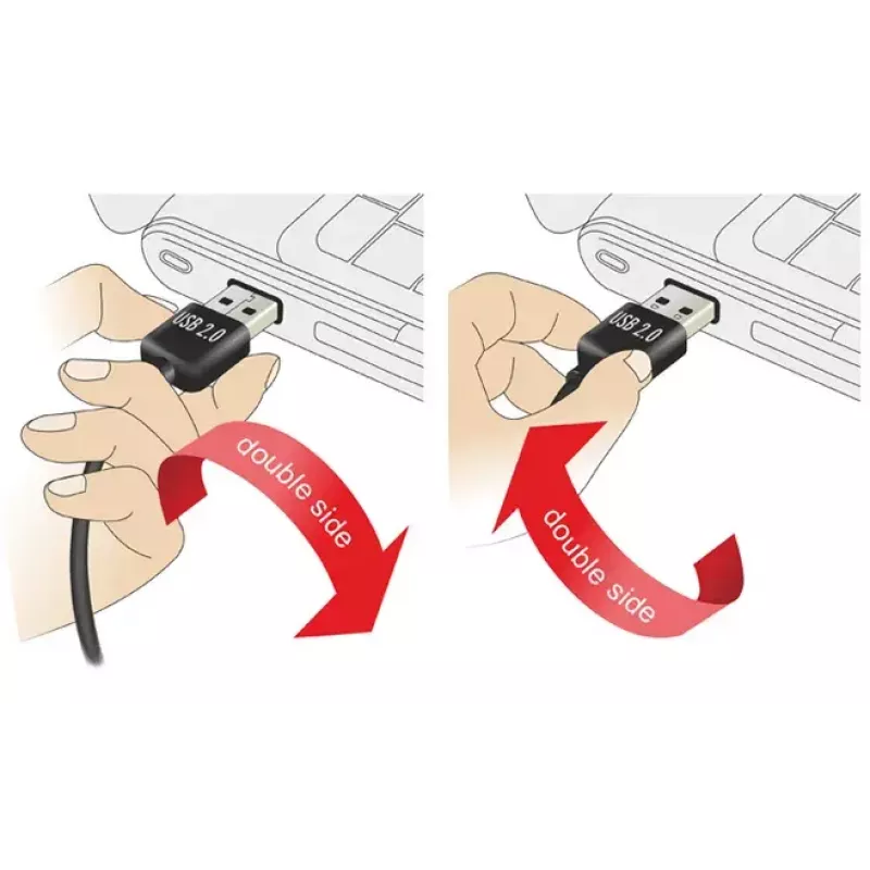 USB-kaabel DeLOCK 5m USB 2.0 A - miniUSB m/m 83381 Must