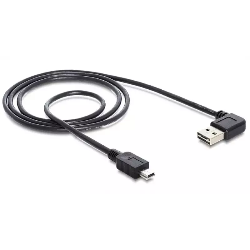 USB-kaabel DeLOCK 5m USB 2.0 A - miniUSB m/m 83381 Must
