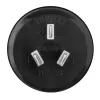 Hama 00108882 toitepistiku adapter Type F Type I (AU) Must