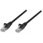 Intellinet võrgukaabel, Cat5e, 0,25 m, must, CCA, U/UTP, PVC, RJ45, kullatud kontaktid, takerdumisvastane, kaitsemuhv, eluaegne garantii