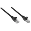 Intellinet võrgukaabel, Cat5e, 0,25 m, must, CCA, U/UTP, PVC, RJ45, kullatud kontaktid, takerdumisvastane, kaitsemuhv, eluaegne garantii