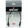 Intellinet võrgukaabel, Cat5e, 0,25 m, must, CCA, U/UTP, PVC, RJ45, kullatud kontaktid, takerdumisvastane, kaitsemuhv, eluaegne garantii