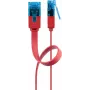 Lame patch-kaabel Goobay CAT 6A U/UTP punane 0,5 m