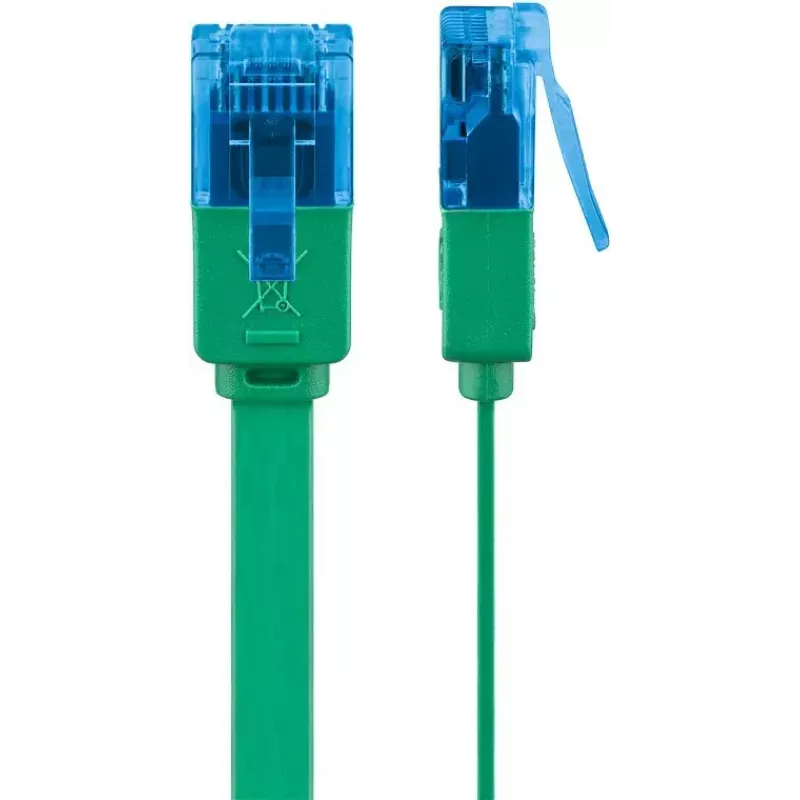 Goobay CAT 6A lame patch-kaabel U/UTP 1m roheline RJ-45