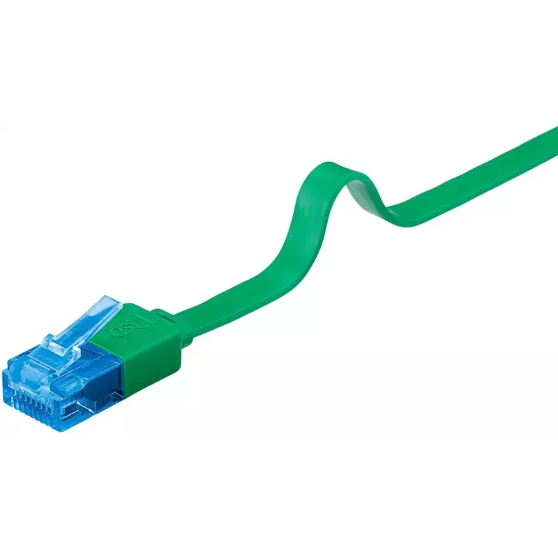 Goobay CAT 6A lame patch-kaabel U/UTP 1m roheline RJ-45